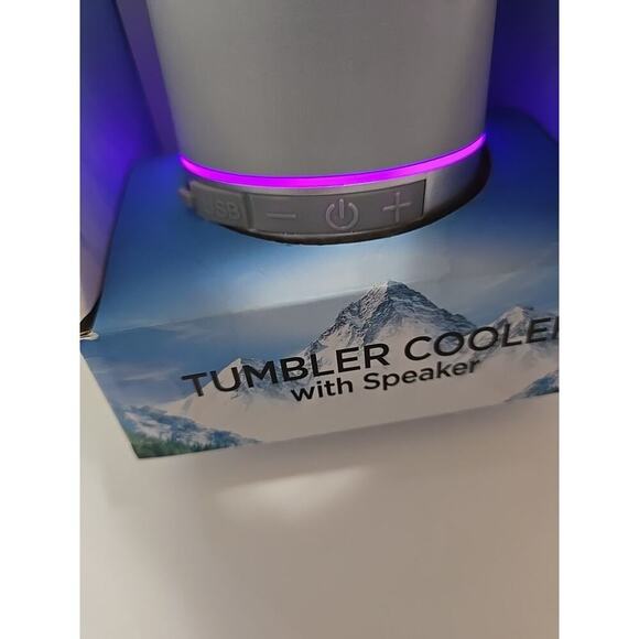 Coors Light Stainless Steel Tumbler Cooler w/ Speaker Grey NIB - Picture 15 of 16